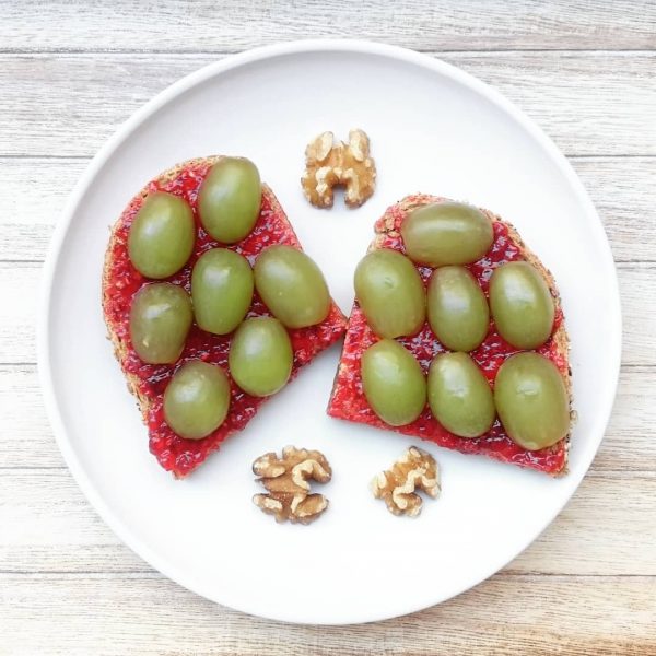 Tostadas con mermelada Tostadas con mermelada