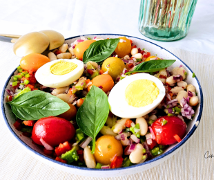 Ensalada con alubias blancas