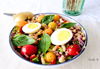 Ensalada con alubias blancas
